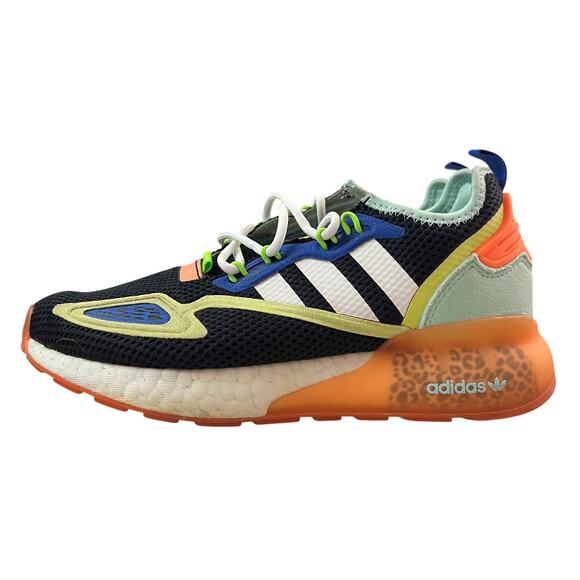 Adidas ZX 2K Boost FX6530 Black Multi-Color Leopard Sole Women’s Size 5 - Picture 3 of 12